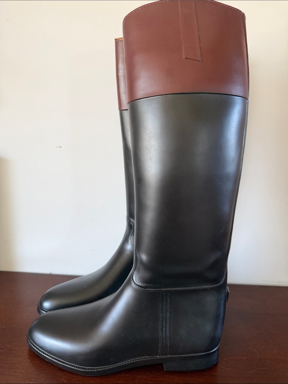 AIGLE Coupe Saumer Jumping Horseback Riding Boots Equestrian France Rubber US 10 - Picture 2 of 16